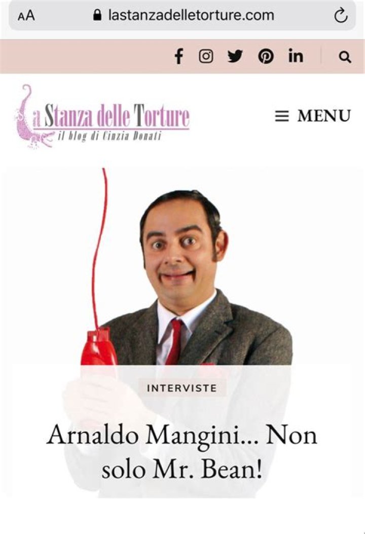 Arnaldo Mangini's Embodiment Of Mr. Bean