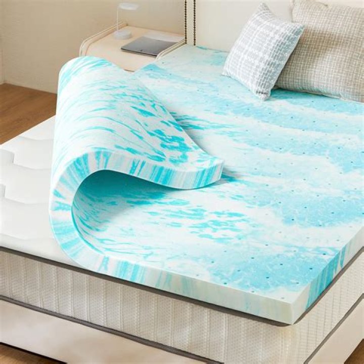 cooling wave memory foam mattress topper