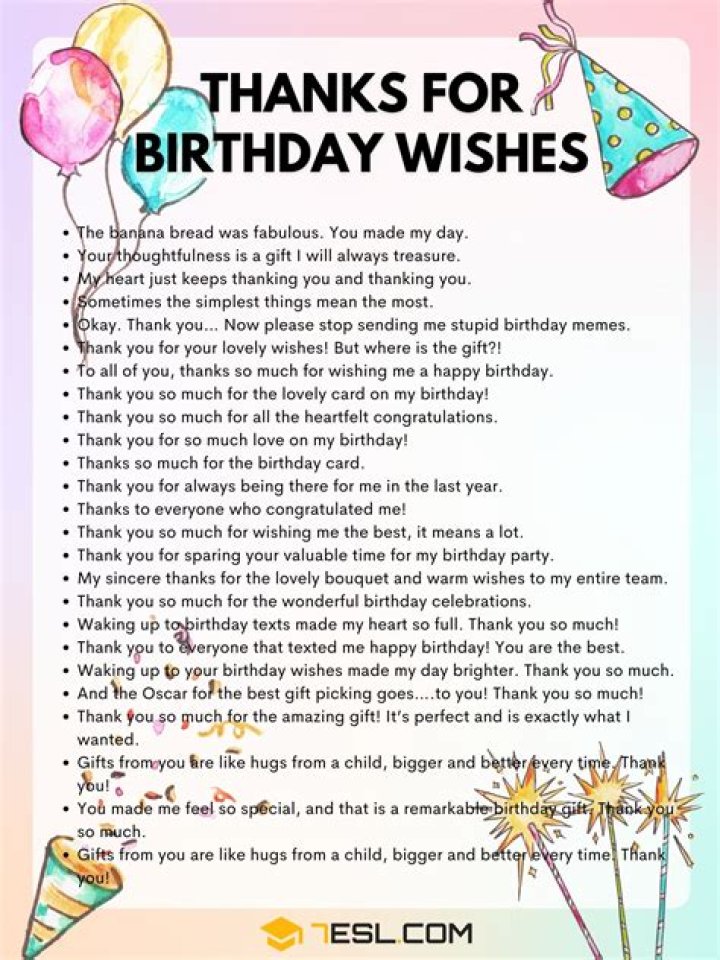 Crafting The Perfect Thank You Reply For Birthday Wishes