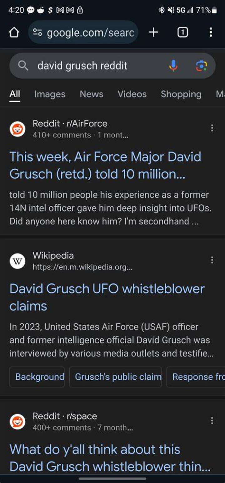 David Charles Grusch: Reddit Reveals Shocking Truths