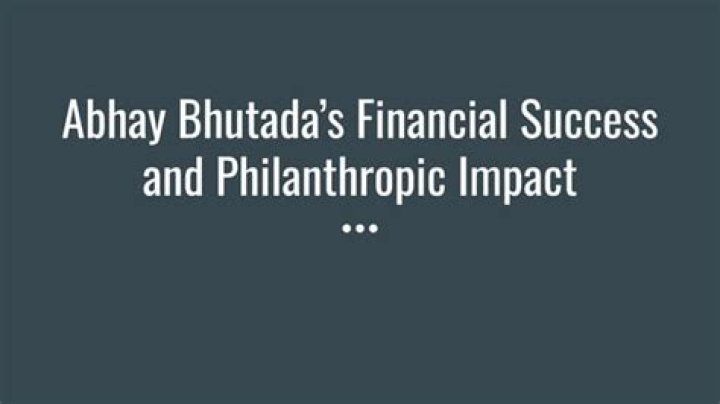 Financial Success And Philanthropic Impact