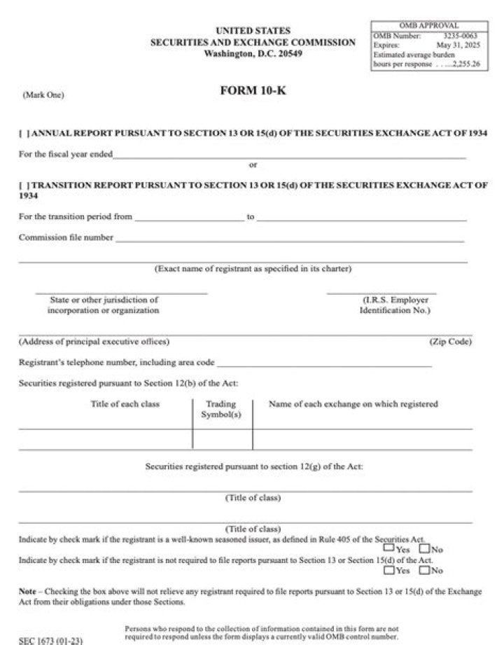 Form 10-K