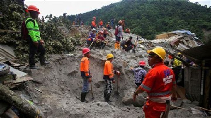 Giant Face Appears In Nepal After Landslide