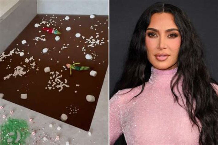 Kim Kardashian Reveals Chocolate-Filled Bathtub for Elf on the Shelf Hollywood Life