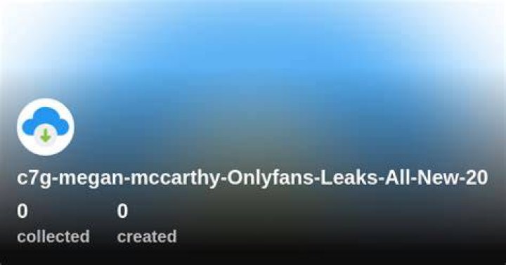Megan McCarthy OnlyFans Leaked