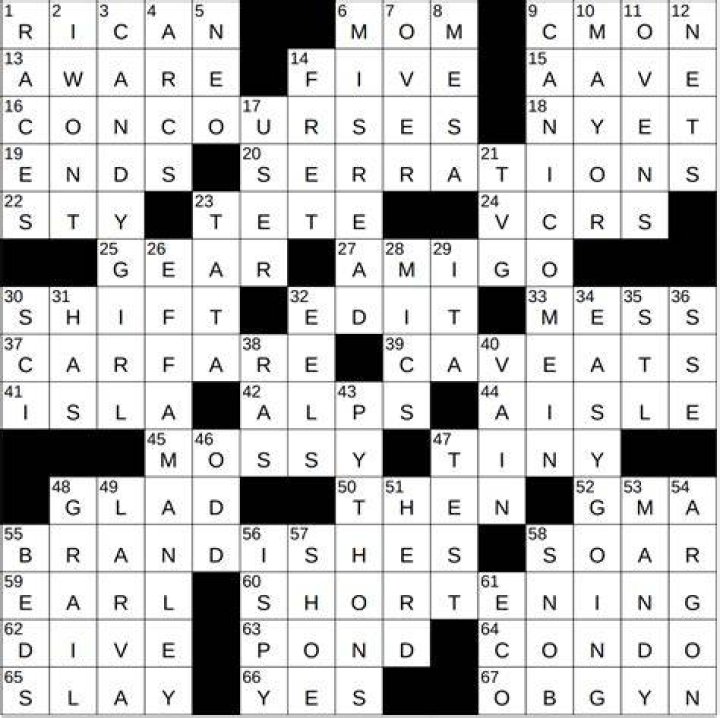 Part of a rock band? NYT Crossword Clue Answer 3 letters
