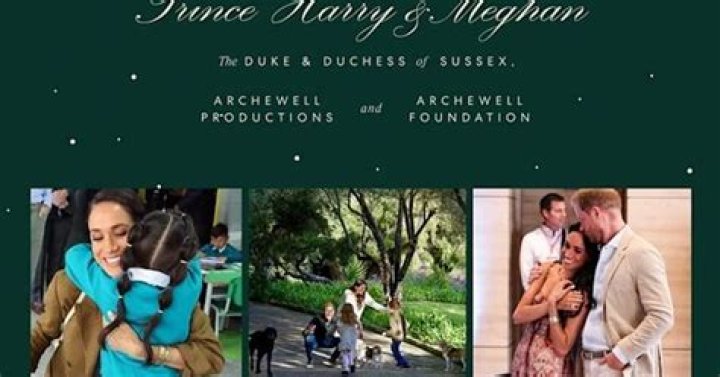 Prince Harrys Christmas Card With Meghan Markle 2023: Photo