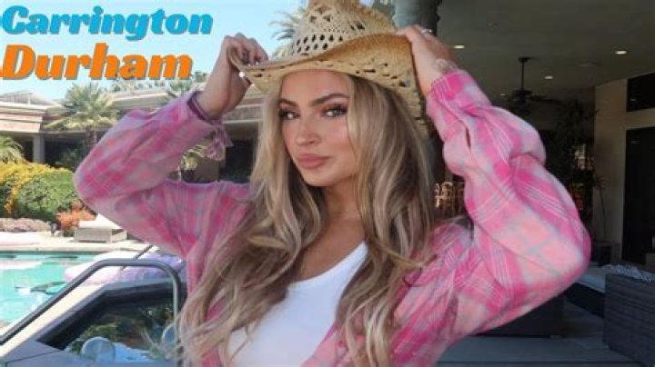 The Carrington Durham OnlyFans Leak Exposed
