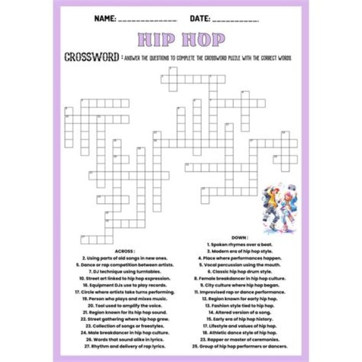 Thomas Joseph Survival Kit hip-hop group Crossword Clue