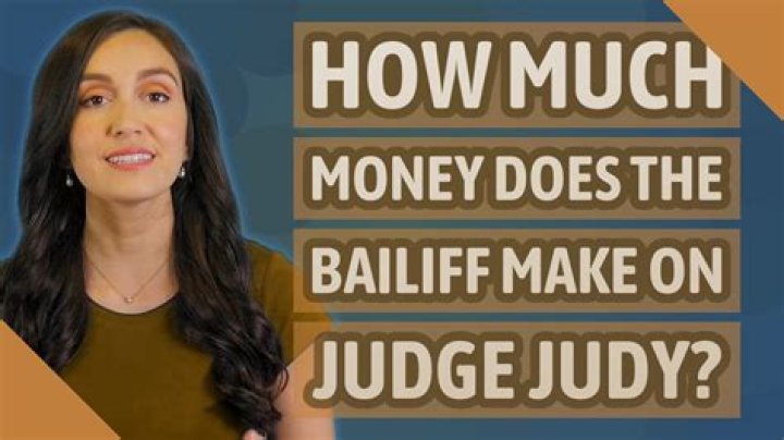 Unpacking the Paycheck: How Much Does Judge Judy's Bailiff Make?