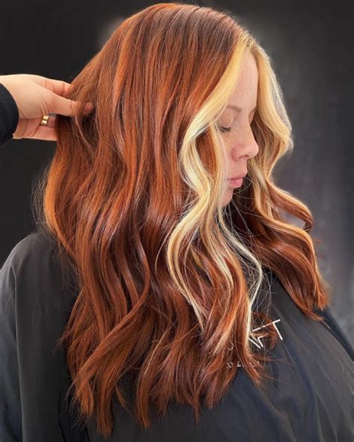 Unveil The Allure Of Ginger Hair With Blonde Money Pieces