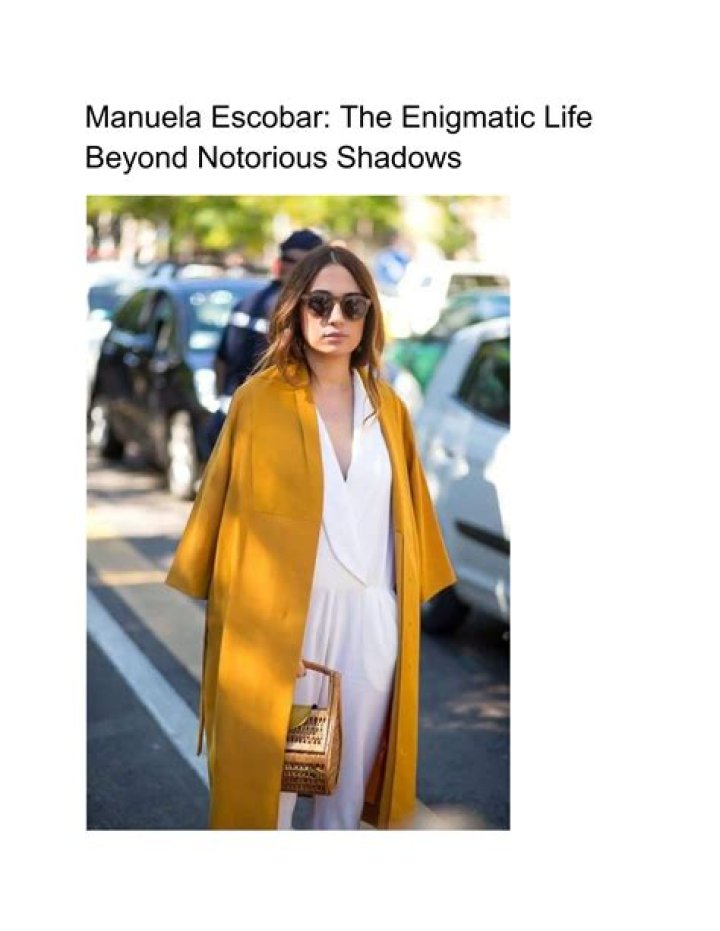 Unveiling The Enigmatic Life And Legacy Of Manuela Escobar