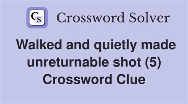 Walk quietly NYT Crossword Clue Answer